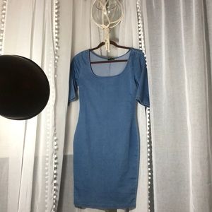 Fitted Scoop-neck Stretch Dress